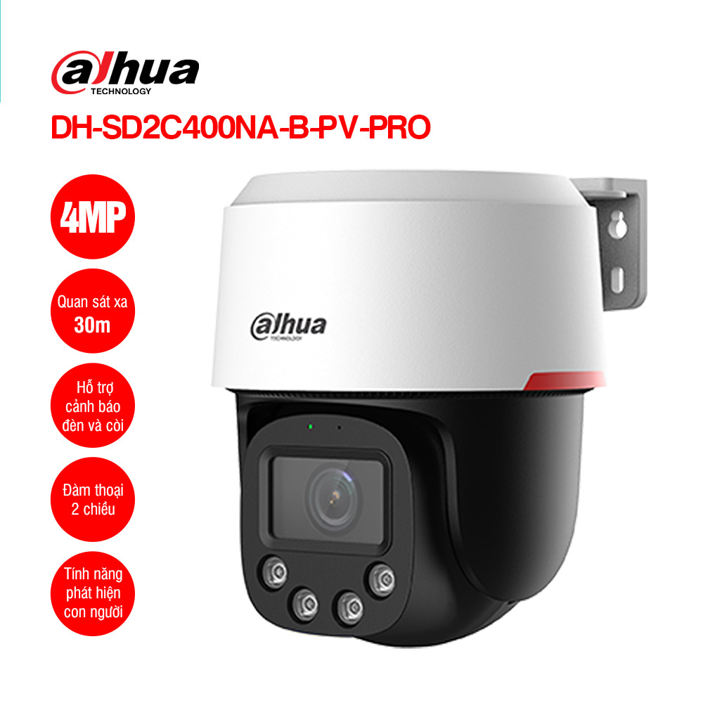 Camera Ip Pt 4mp Dahua Dh Sd2c400na B Pv Pro